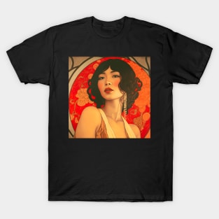 Art Deco Style Woman T-Shirt